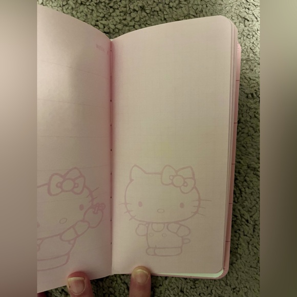 Hello Kitty pink hard cover small planner - Picture 4 of 5